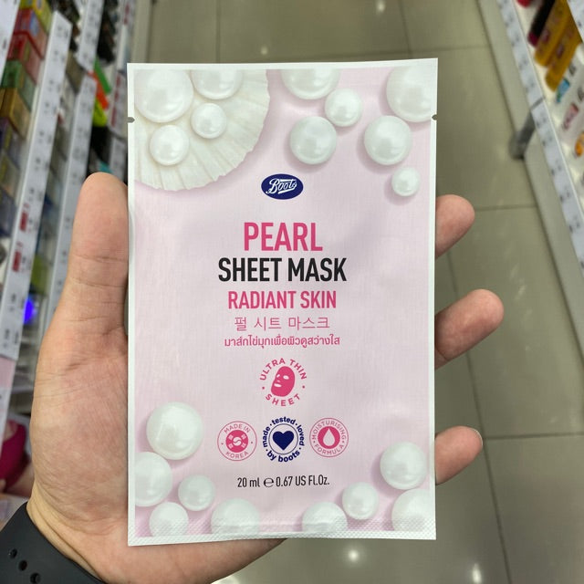 Boots Pearl Sheet Mask – Radiant Skin