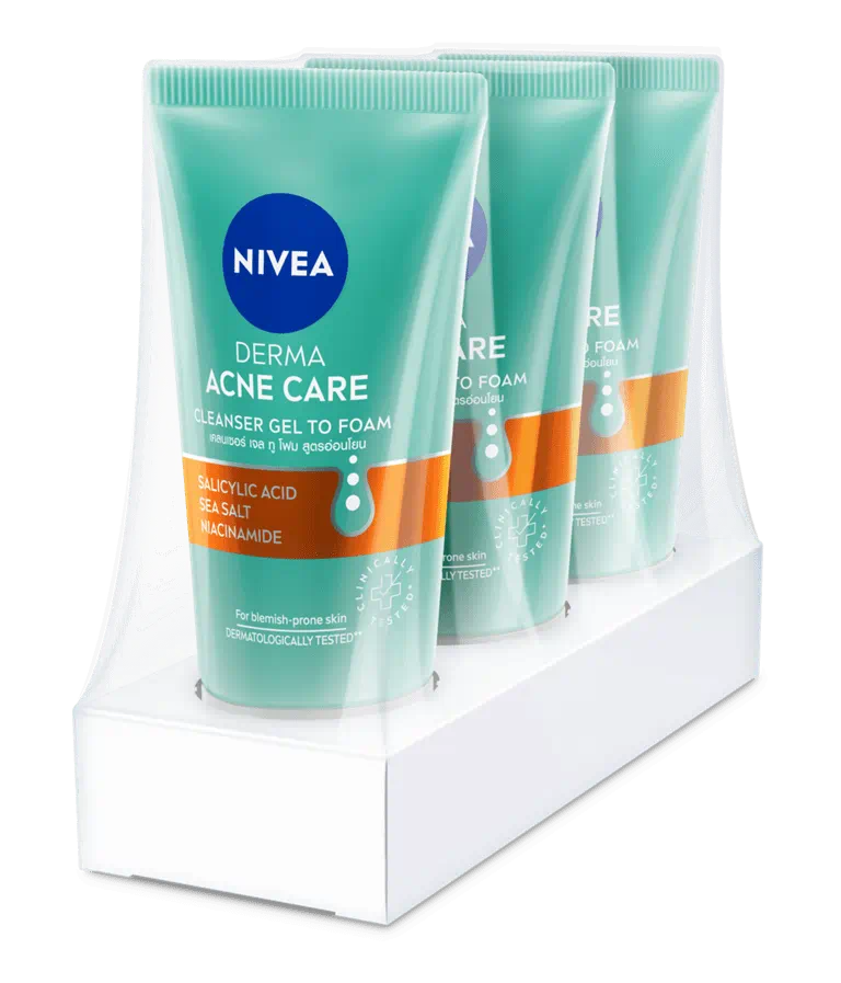 Nivea Derma Acne Care Cleanser Gel To Foam 50g