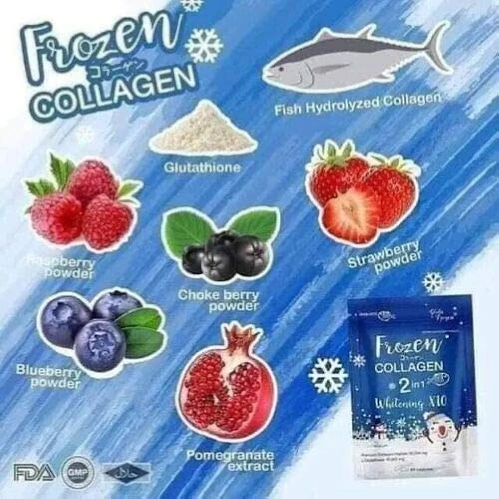 Frozen Collagen 2 in 1 glutathione Whitening Capsules