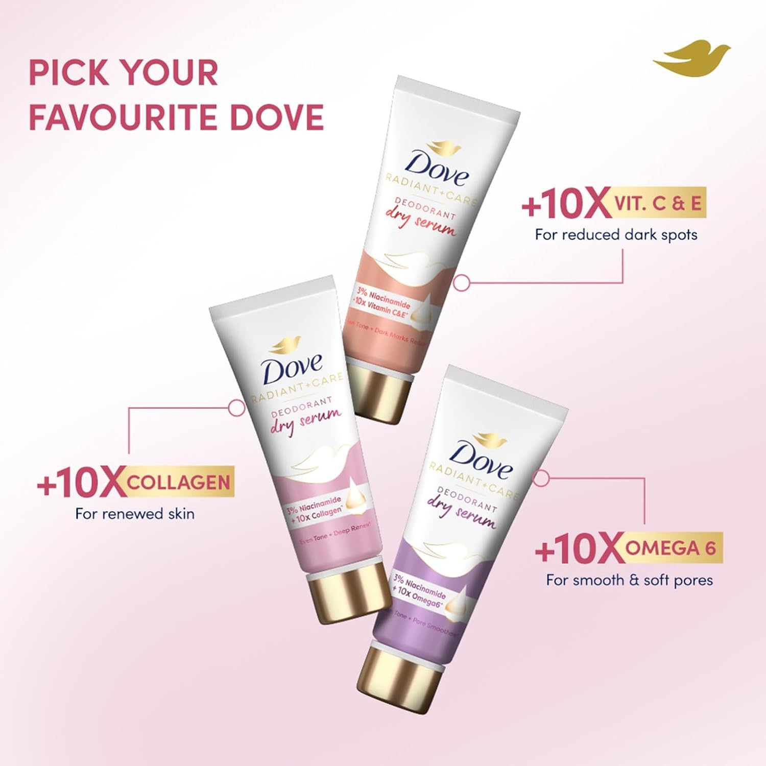 Dove Radiant + Care Deodrant