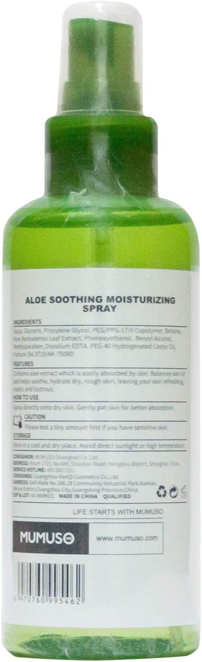 MUMUSO 80% ALOE SOOTHING MOISTURIZING SPRAY
