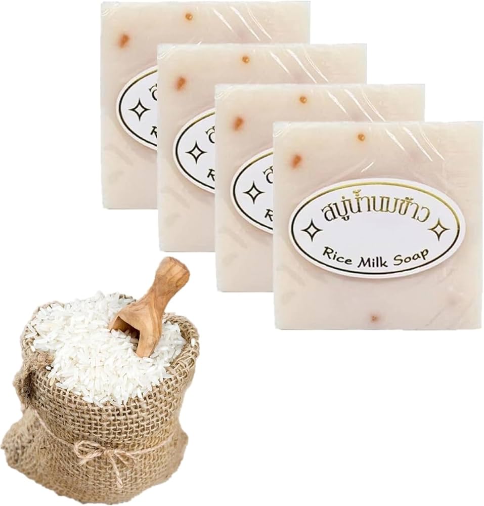 Thai Rice Milk Soap with Net