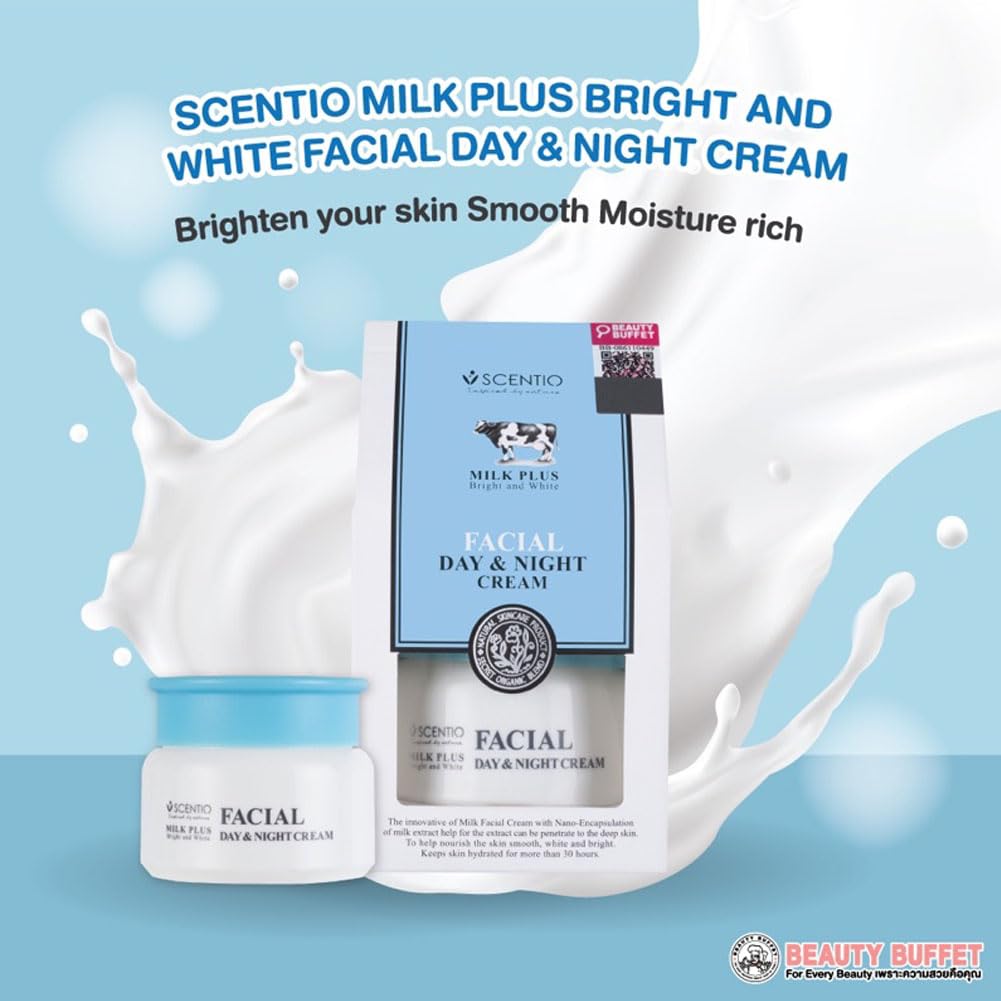SCENTIO MILK PLUS FACIAL DAY & NIGHT CREAM (50 ML)