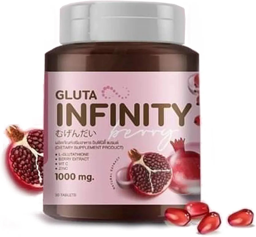 Gluta Infiniy 1000mg L-Glutathione Supplement- 30Tablets (Halal Certified)