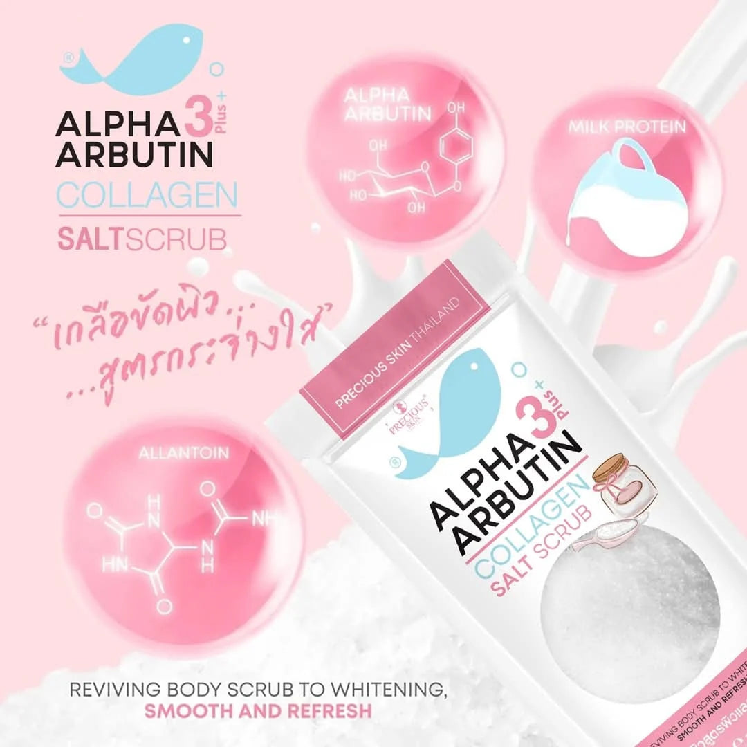ALPHA ARBUTIN COLLAGEN SALT SCRUB 300g