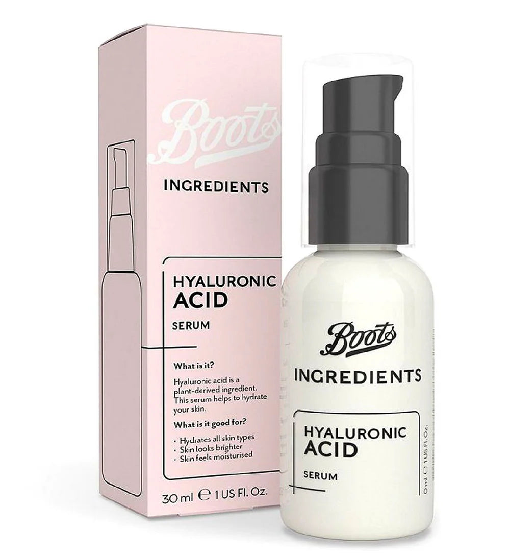 Boots Ingredients Hyaluronic Acid Serum -30ml