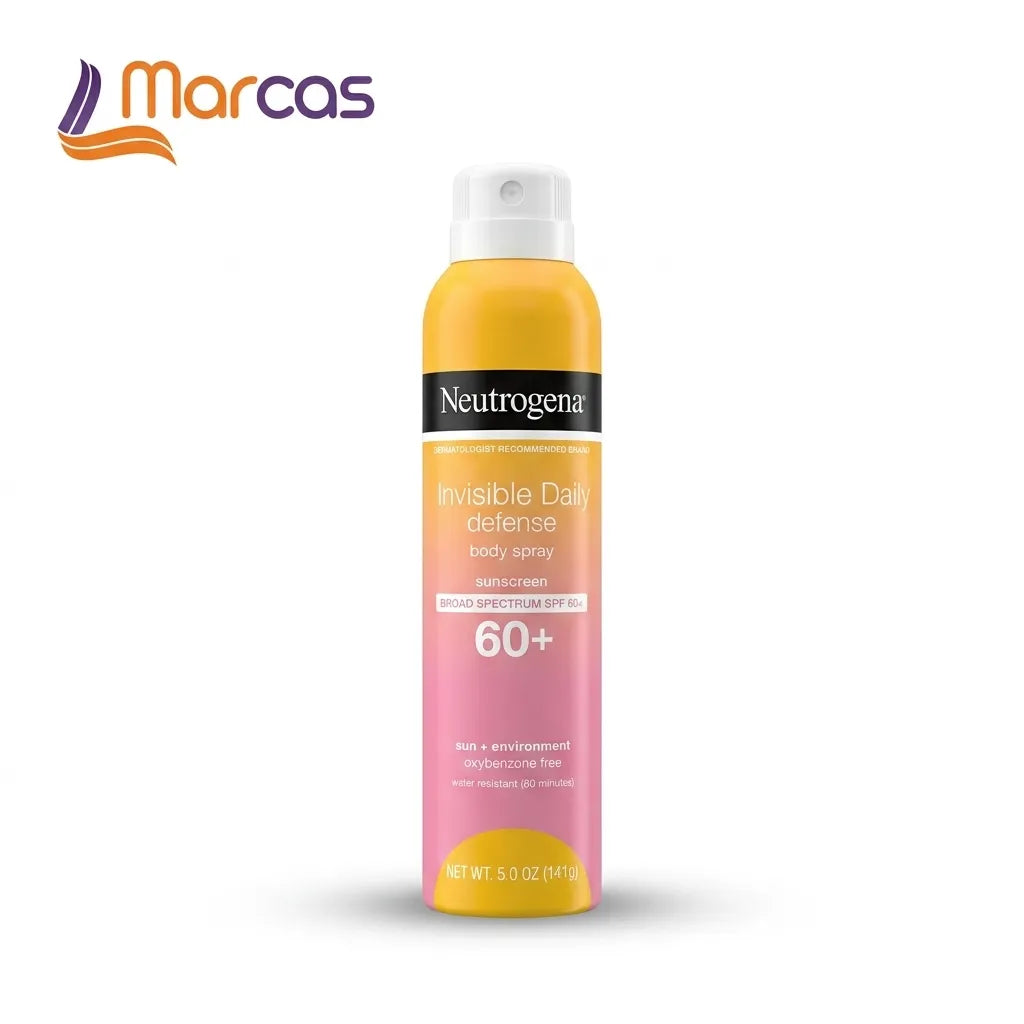 Neutrogena Invisible Daily Defense Body Spray Sunscreen SPF 60+ – MARCAS