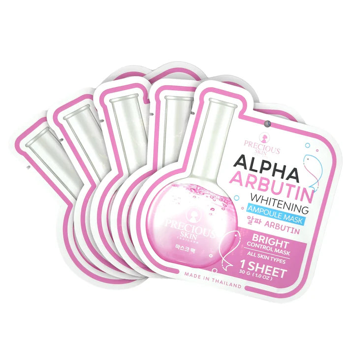 Precious Skin Alpha Arbutin Whitening Ampoule Mask