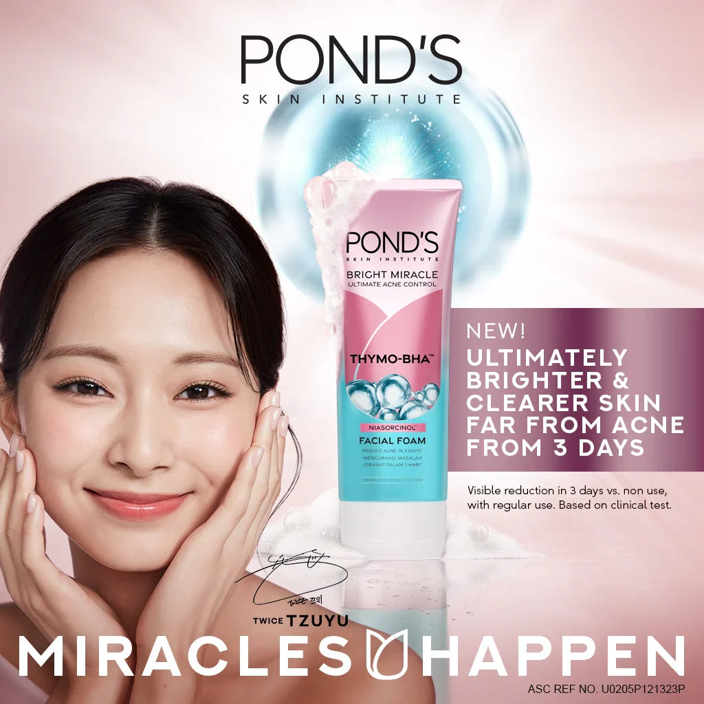 POND'S Bright Miracle Acne Control Facial Foam with Thymo-BHA – 100g
