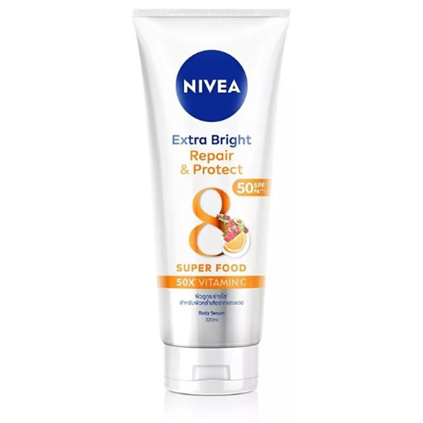 NIVEA Extra Bright Repair & Protect Body Serum and Protect SPF50 - 320ml