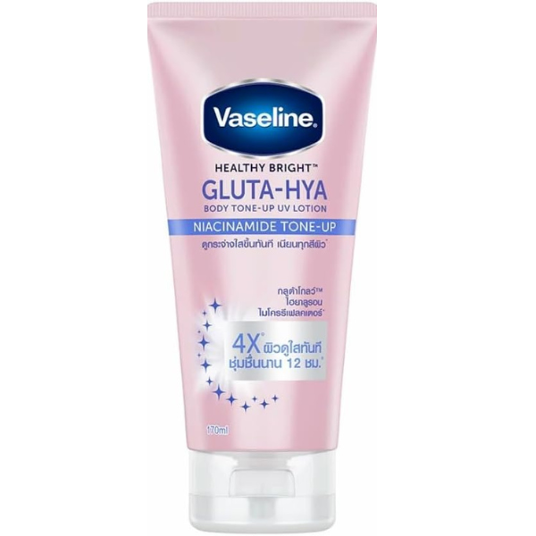 Vaseline Healthy Bright Gluta Hya Body Tone up UV Lotion Niacinamide Tone Up