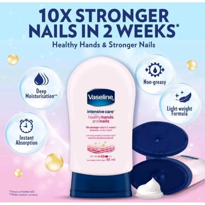 Vaseline Intensive Care Healthy Hands &amp; Nails Hand Cream – 85ml