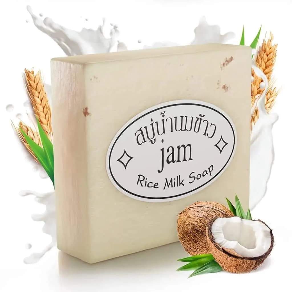 NATRUAL HANDMADE THAI RICE MILK SOAP- 60g