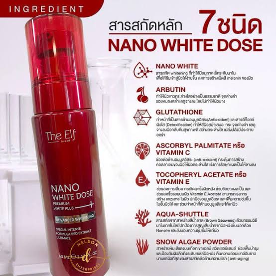 The Elf Nano White Dose Premium White Plus Serum, 60ml