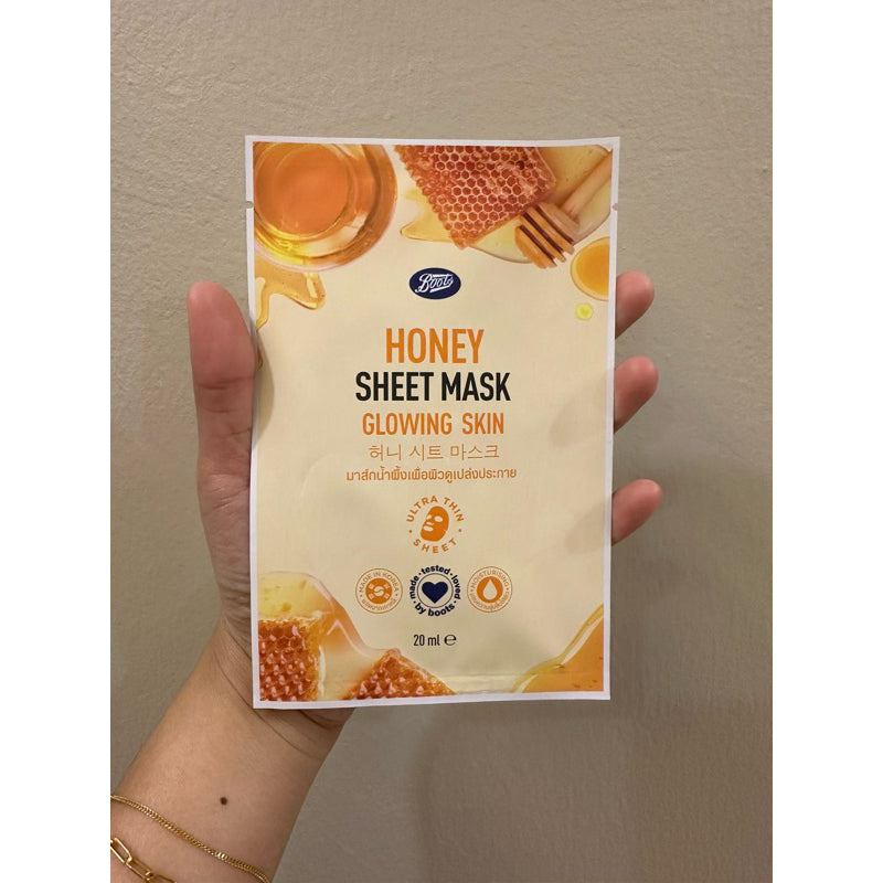 Boots Honey Sheet Mask – Glowing Skin