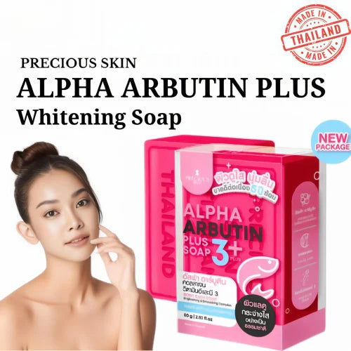 Alpha Arbutin 3 Plus Pink Collagen Soap Body Natural Precious Skin Radiance - 80g
