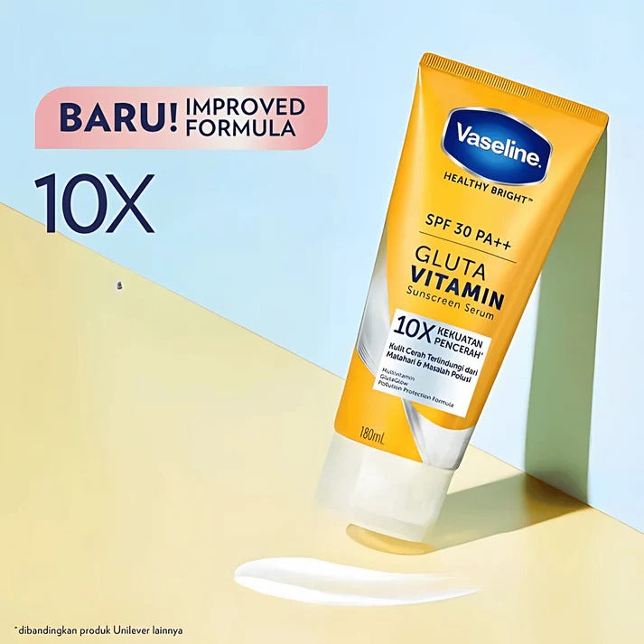Vaseline Gluta Vitamin Yellow SPF 30++++ – 180ml