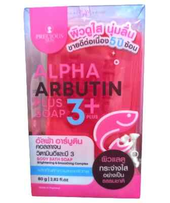 Alpha Arbutin 3 Plus Pink Collagen Soap Body Natural Precious Skin Radiance - 80g
