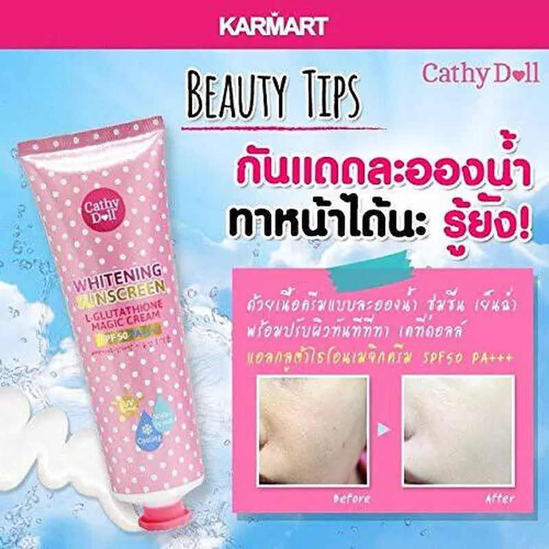 Cathy Doll L-Glutathione Magic Cream Whitening Sunscreen SPF50- 100g