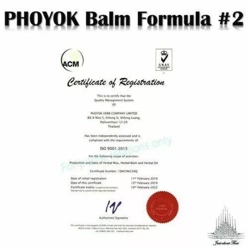 Thai Herbal Green Balm PHOYOK Formula2 - 50g